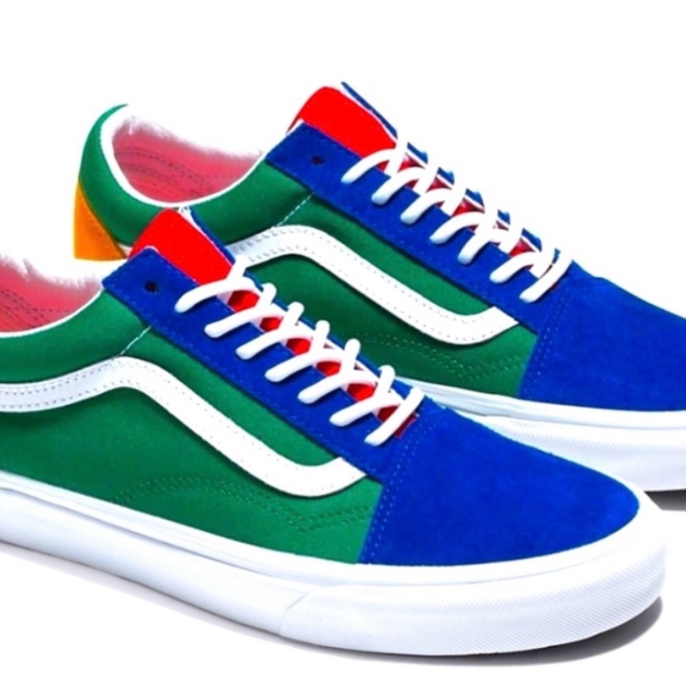Vans Green and Blue Sneakers